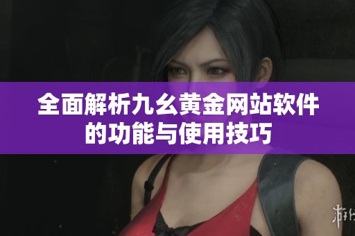 全面解析九幺黄金网站软件的功能与使用技巧