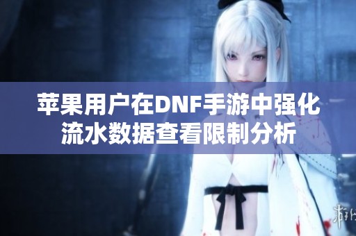 苹果用户在DNF手游中强化流水数据查看限制分析