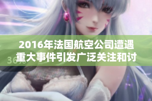 2016年法国航空公司遭遇重大事件引发广泛关注和讨论