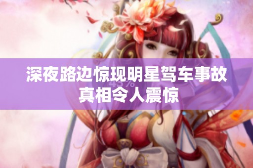 深夜路边惊现明星驾车事故 真相令人震惊