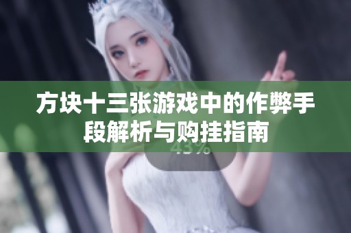 方块十三张游戏中的作弊手段解析与购挂指南