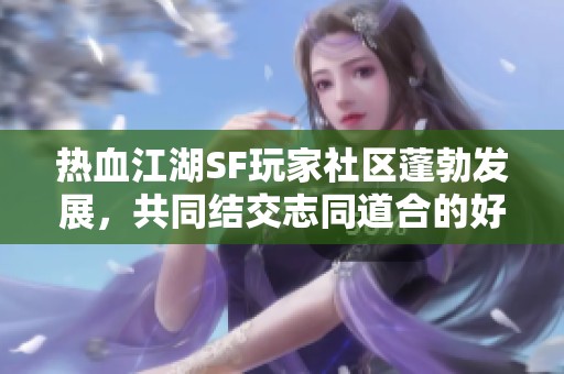 热血江湖SF玩家社区蓬勃发展，共同结交志同道合的好友