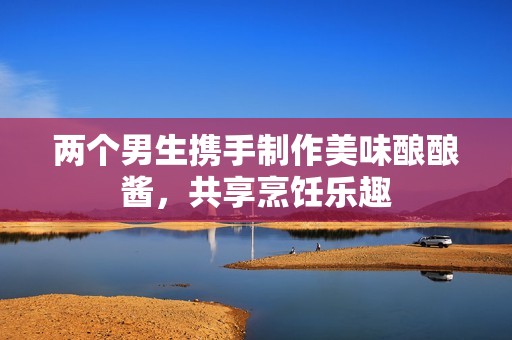 两个男生携手制作美味酿酿酱，共享烹饪乐趣