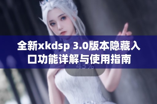 全新xkdsp 3.0版本隐藏入口功能详解与使用指南