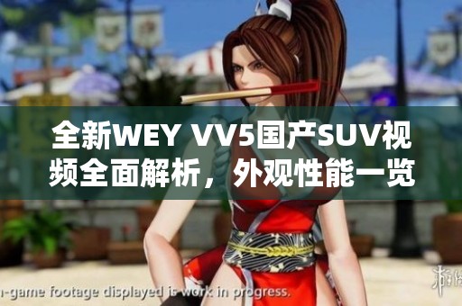 全新WEY VV5国产SUV视频全面解析，外观性能一览无遗