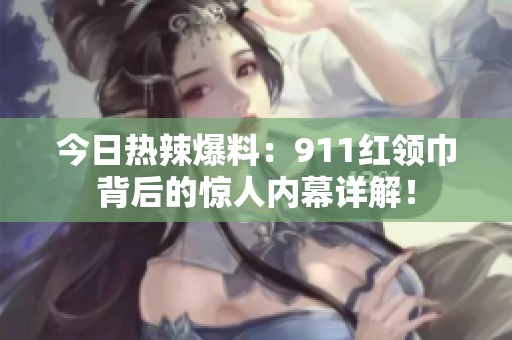 今日热辣爆料：911红领巾背后的惊人内幕详解！