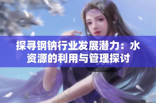 探寻钢钠行业发展潜力：水资源的利用与管理探讨