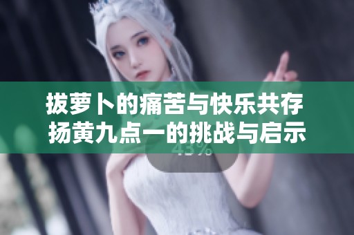 拔萝卜的痛苦与快乐共存 扬黄九点一的挑战与启示