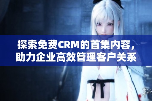 探索免费CRM的首集内容，助力企业高效管理客户关系
