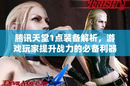 腾讯天堂1点装备解析，游戏玩家提升战力的必备利器分析