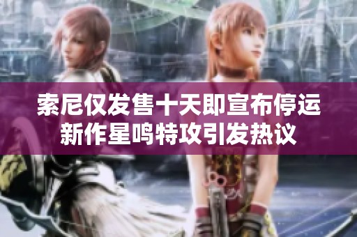 索尼仅发售十天即宣布停运新作星鸣特攻引发热议