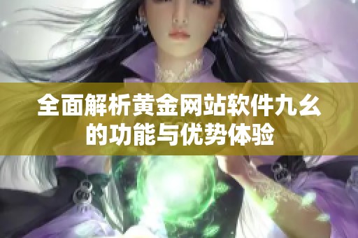 全面解析黄金网站软件九幺的功能与优势体验