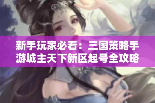 新手玩家必看：三国策略手游城主天下新区起号全攻略解析