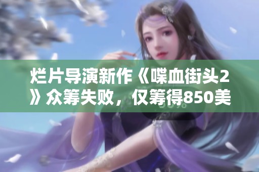 烂片导演新作《喋血街头2》众筹失败，仅筹得850美元
