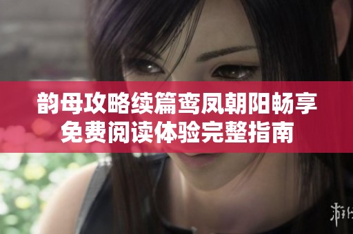 韵母攻略续篇鸾凤朝阳畅享免费阅读体验完整指南