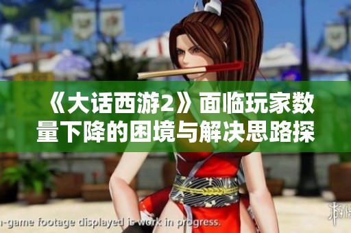 《大话西游2》面临玩家数量下降的困境与解决思路探讨