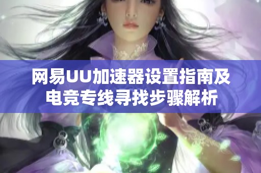 网易UU加速器设置指南及电竞专线寻找步骤解析