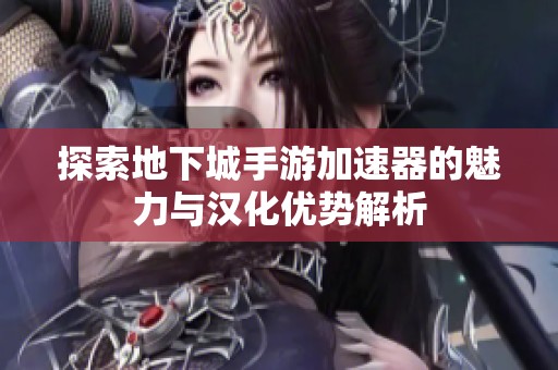 探索地下城手游加速器的魅力与汉化优势解析