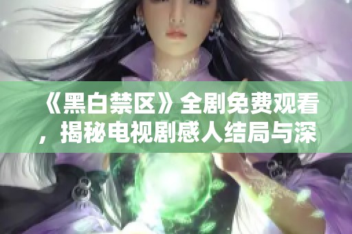 《黑白禁区》全剧免费观看，揭秘电视剧感人结局与深刻主题