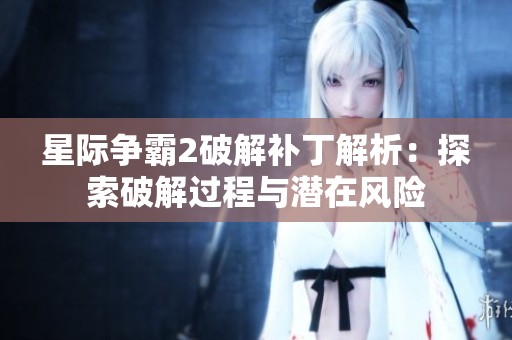 星际争霸2破解补丁解析：探索破解过程与潜在风险