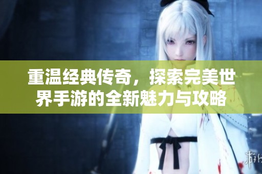 重温经典传奇，探索完美世界手游的全新魅力与攻略