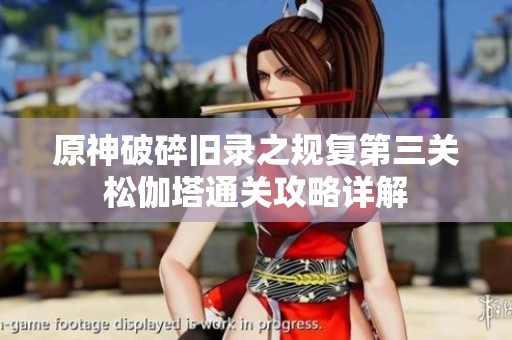 原神破碎旧录之规复第三关松伽塔通关攻略详解