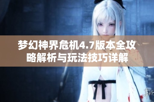 梦幻神界危机4.7版本全攻略解析与玩法技巧详解
