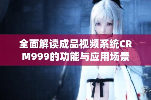 全面解读成品视频系统CRM999的功能与应用场景