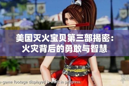 美国灭火宝贝第三部揭密：火灾背后的勇敢与智慧
