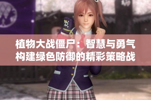 植物大战僵尸：智慧与勇气构建绿色防御的精彩策略战役