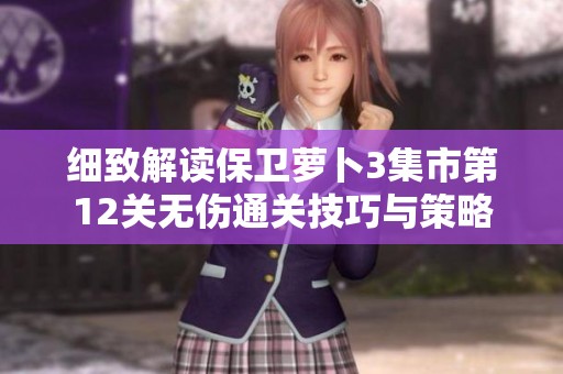 细致解读保卫萝卜3集市第12关无伤通关技巧与策略