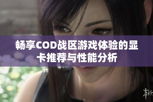 畅享COD战区游戏体验的显卡推荐与性能分析