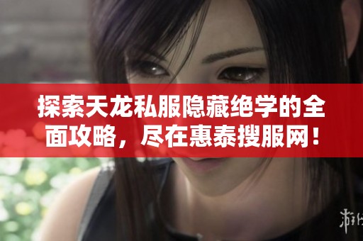 探索天龙私服隐藏绝学的全面攻略，尽在惠泰搜服网！