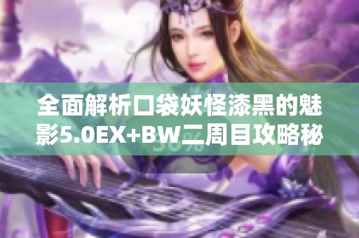 全面解析口袋妖怪漆黑的魅影5.0EX+BW二周目攻略秘籍