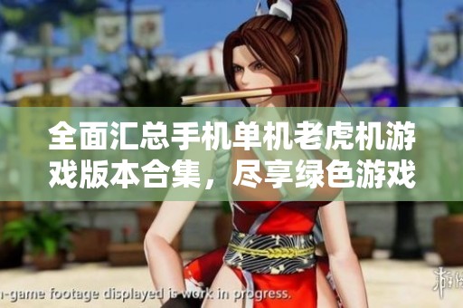 全面汇总手机单机老虎机游戏版本合集，尽享绿色游戏体验