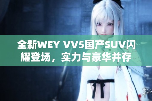 全新WEY VV5国产SUV闪耀登场，实力与豪华并存