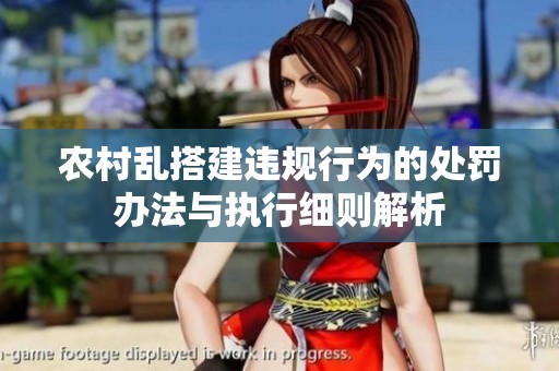 农村乱搭建违规行为的处罚办法与执行细则解析