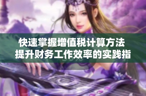 快速掌握增值税计算方法 提升财务工作效率的实践指南