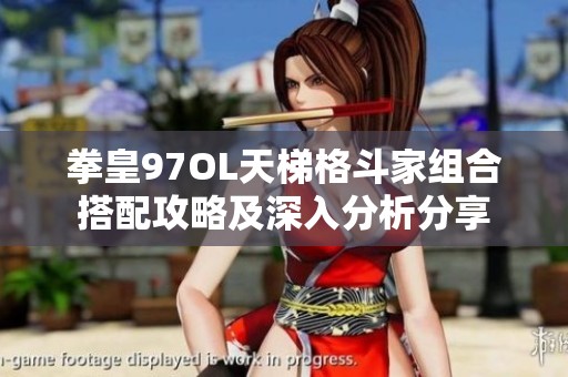 拳皇97OL天梯格斗家组合搭配攻略及深入分析分享