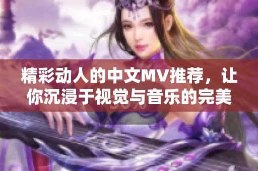 精彩动人的中文MV推荐，让你沉浸于视觉与音乐的完美结合