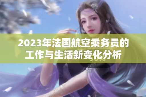 2023年法国航空乘务员的工作与生活新变化分析