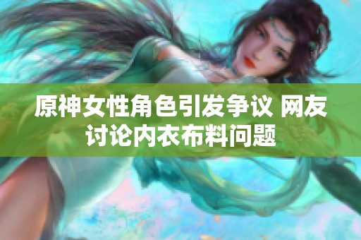 原神女性角色引发争议 网友讨论内衣布料问题