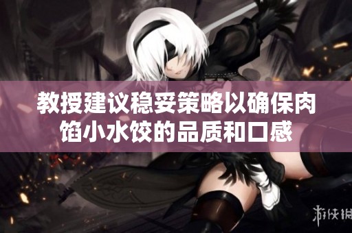 教授建议稳妥策略以确保肉馅小水饺的品质和口感