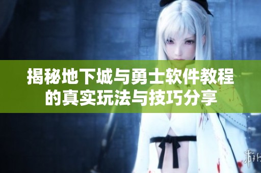 揭秘地下城与勇士软件教程的真实玩法与技巧分享