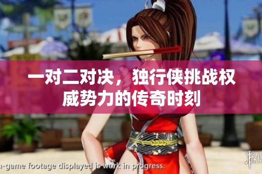 一对二对决，独行侠挑战权威势力的传奇时刻