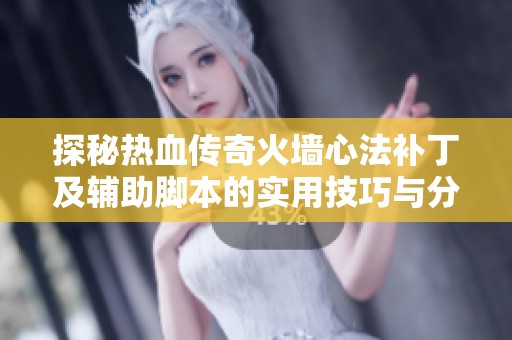 探秘热血传奇火墙心法补丁及辅助脚本的实用技巧与分享