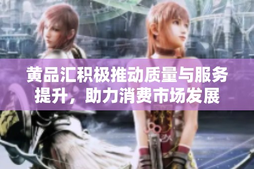 黄品汇积极推动质量与服务提升，助力消费市场发展