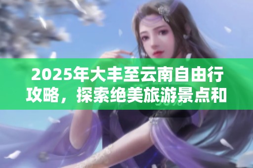 2025年大丰至云南自由行攻略，探索绝美旅游景点和精彩活动推荐