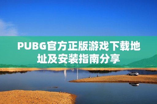 PUBG官方正版游戏下载地址及安装指南分享