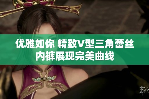 优雅如你 精致V型三角蕾丝内裤展现完美曲线